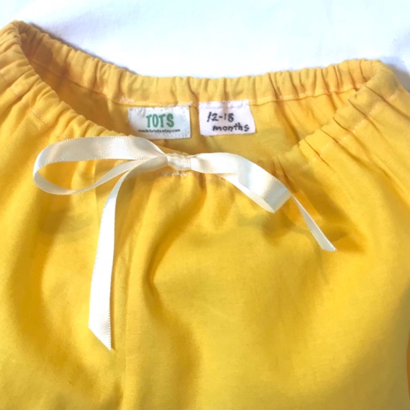 Yellow Bloomers and Onesie Sunflower Set - Picture 7 of 8